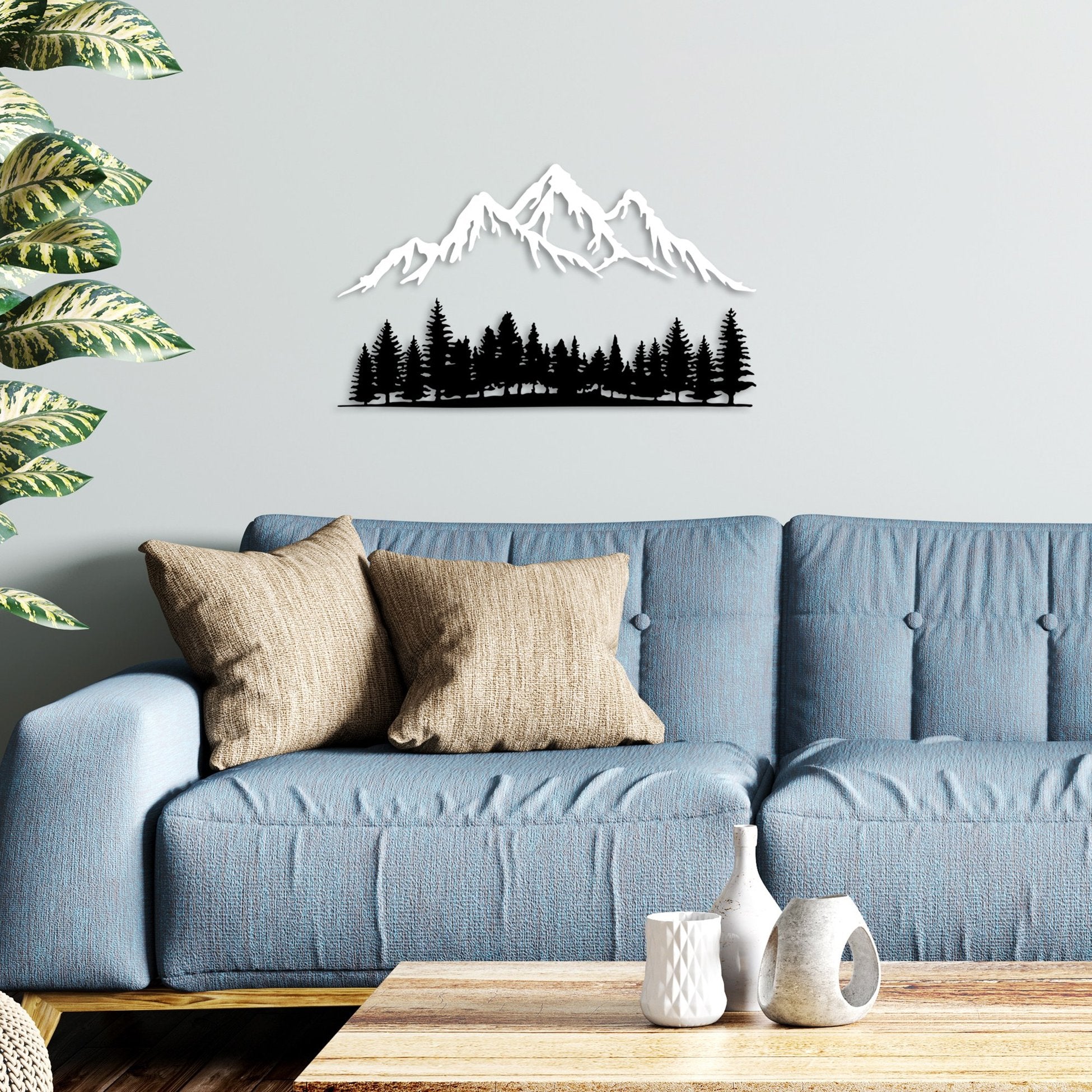 Accessoire mural en métal décoratif Nature And Mountain - 4