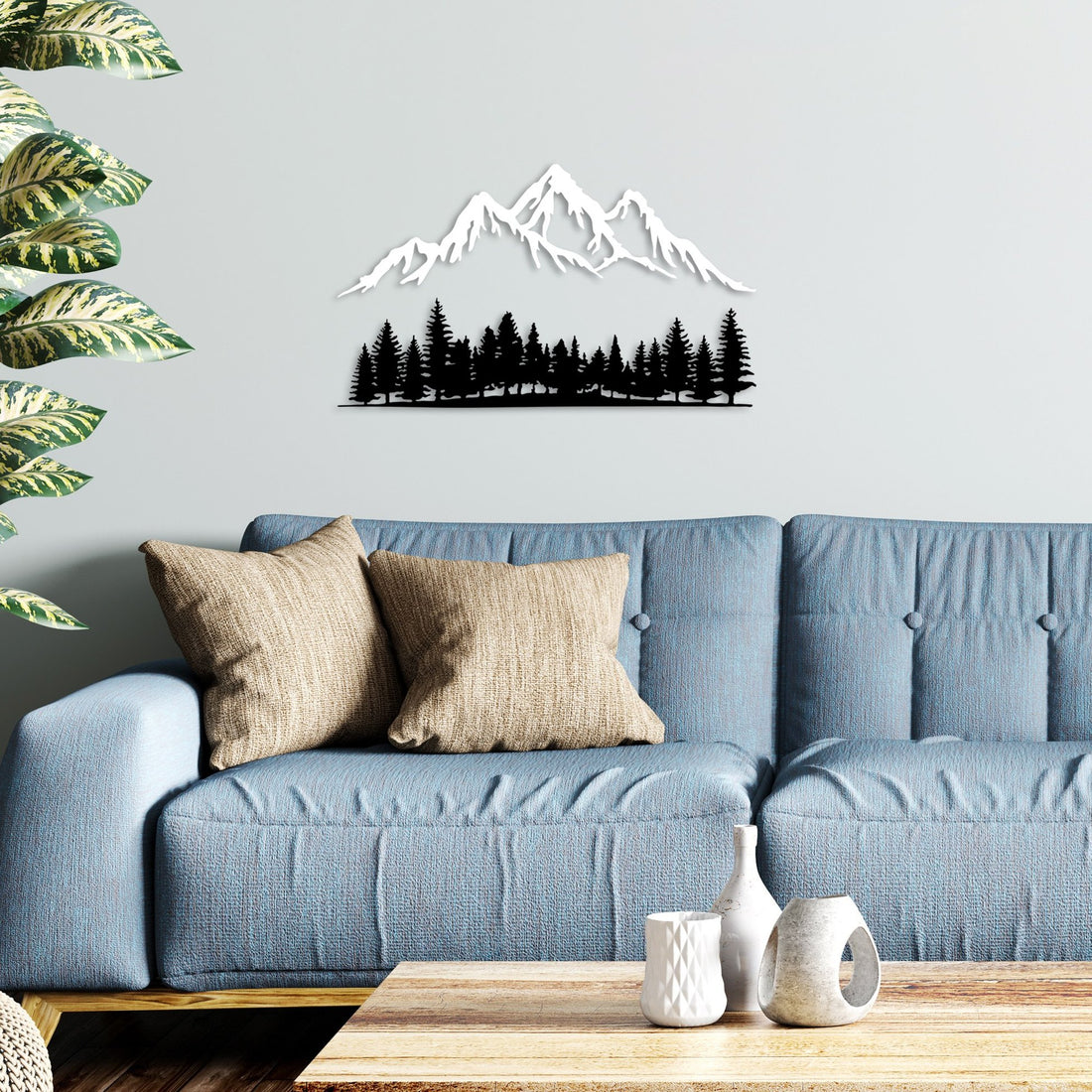 Accessoire mural en métal décoratif Nature And Mountain - 4