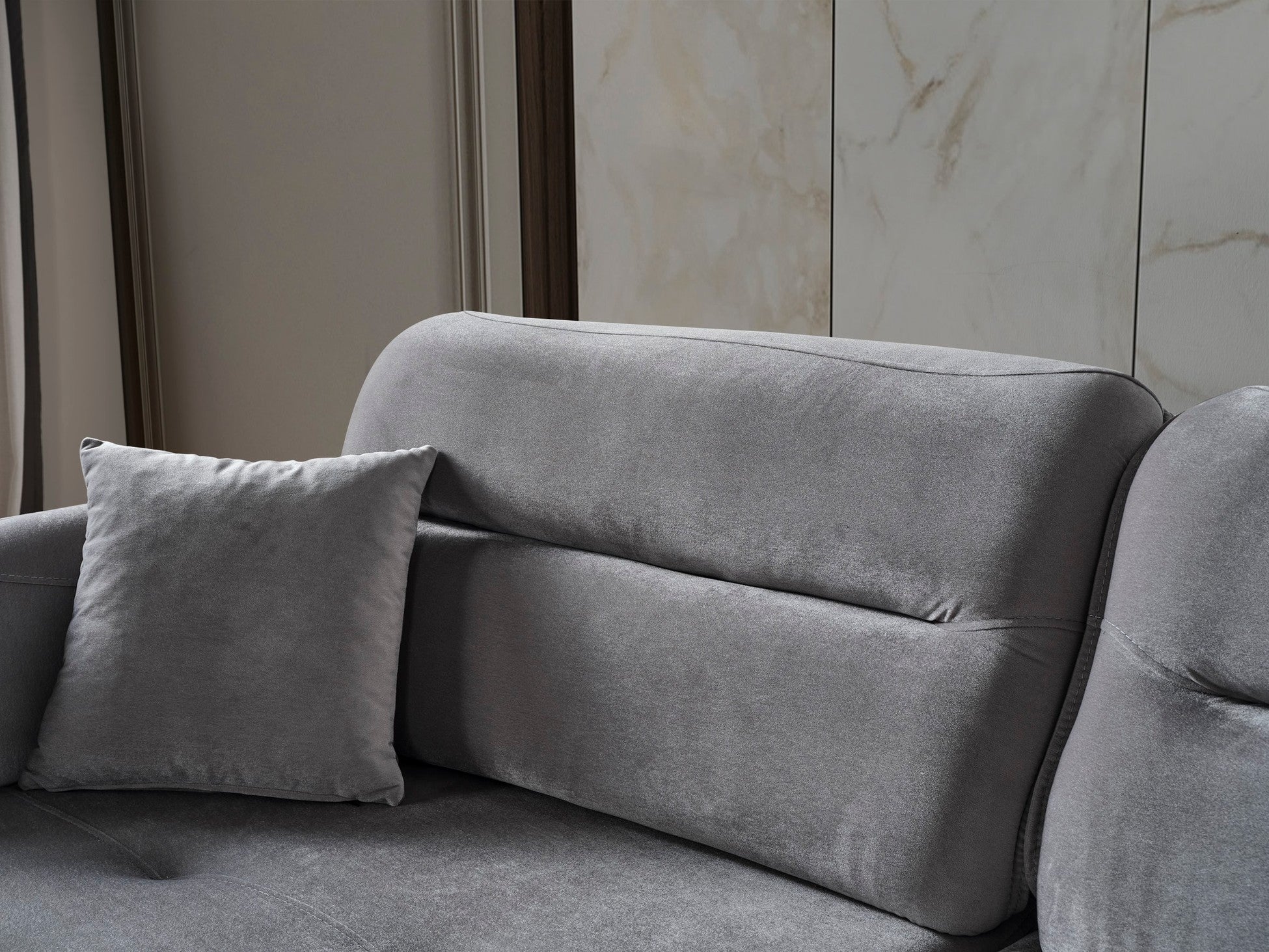 Platin Canapé 3 Places Gris