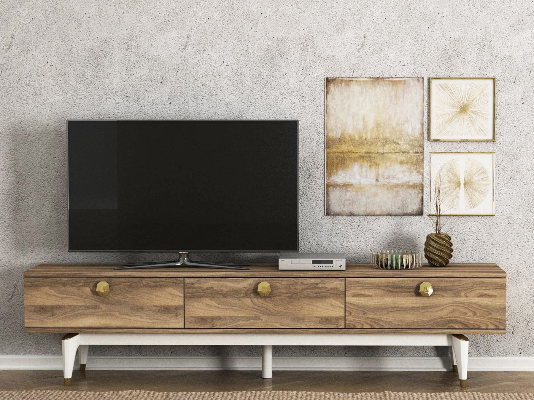 Meuble TV Buse (TV Sehpası) - Walnut