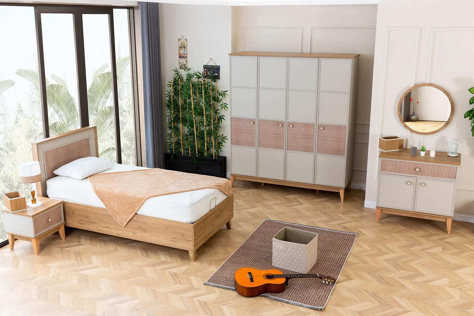 Natura Ensemble chambre enfant/ado complète (6 éléments)