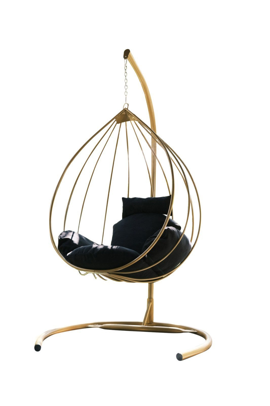 Chaise de balançoire unique de jardin Damla - Black