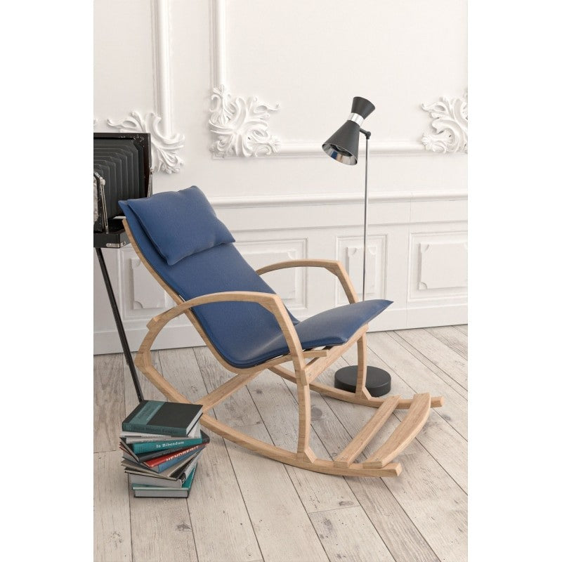 Vezir Fauteuil à bascule Bleu