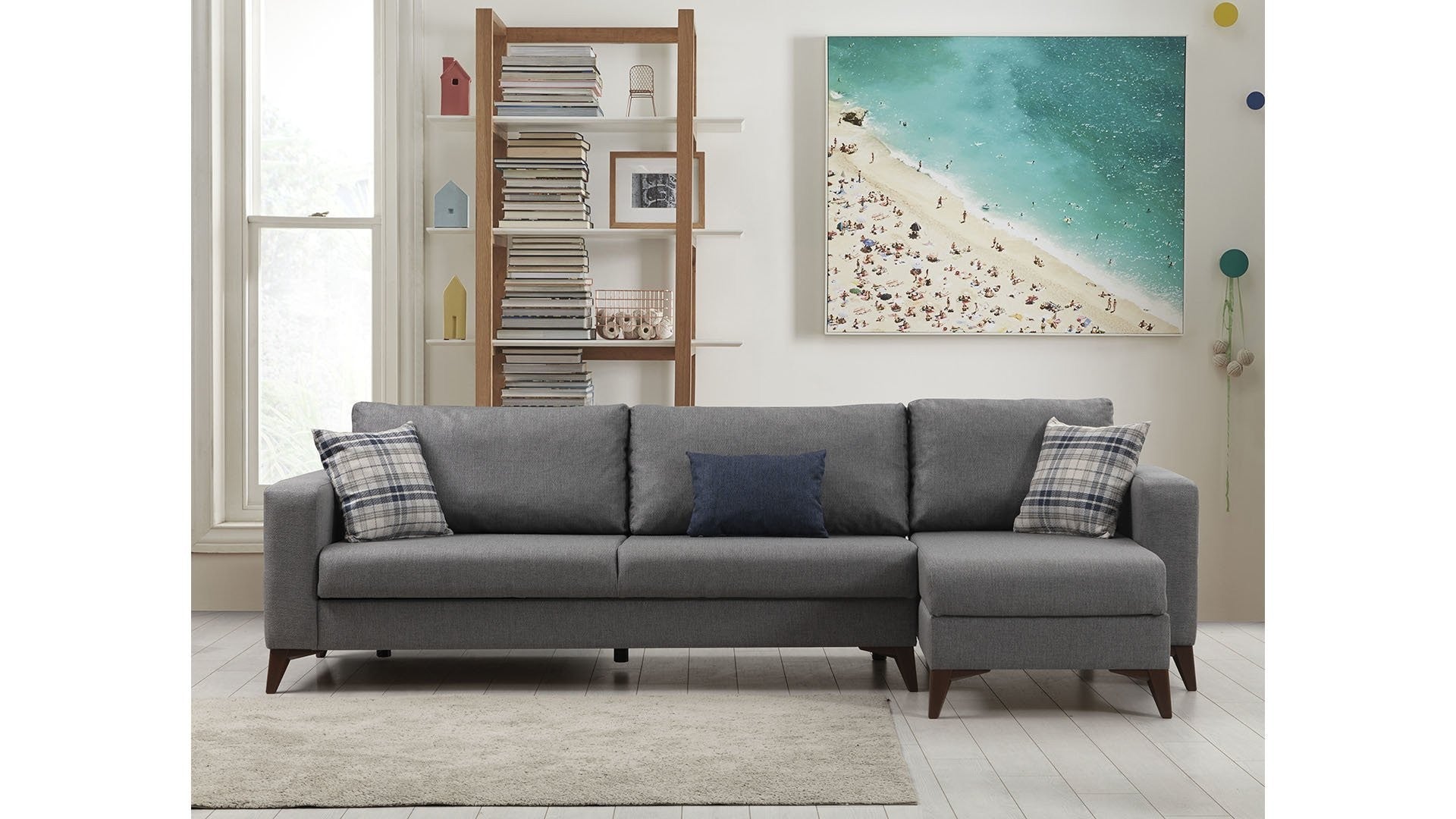 Canapé d'angle Kristal 3+Corner - Dark Grey