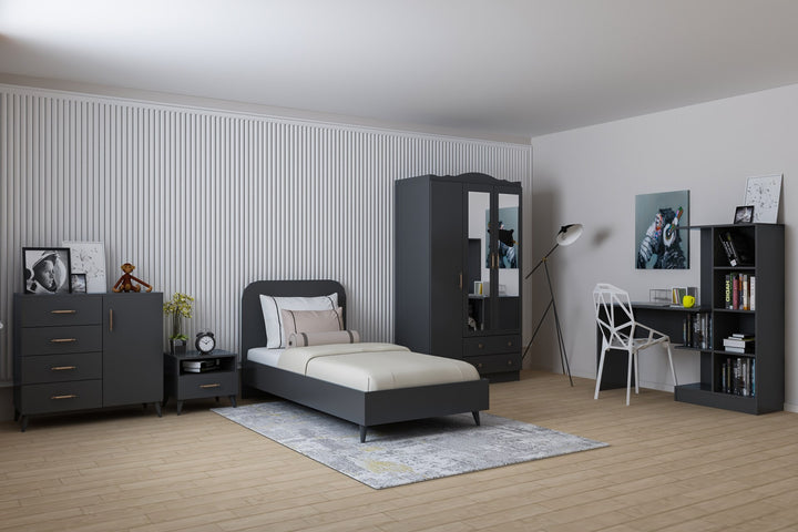 Ensemble de chambres jeunes Lavinia 003 - Anthracite
