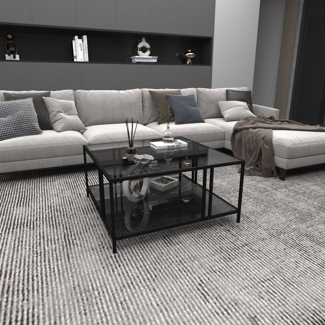 Table basse Uranüs - Black, Fume