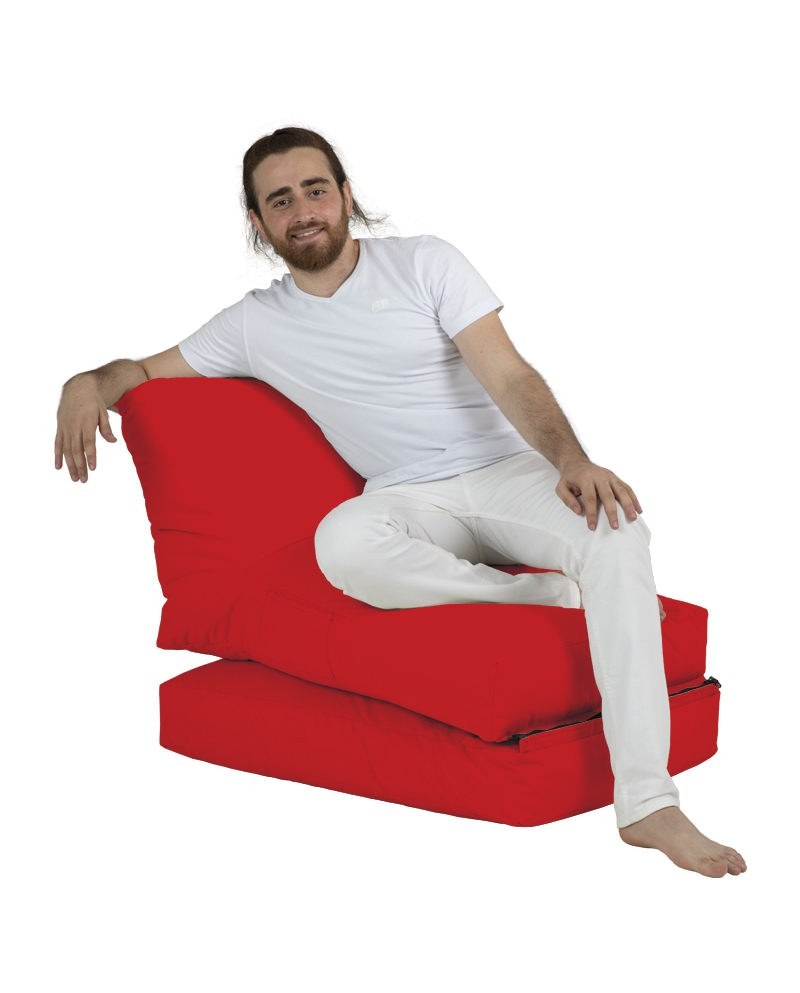 Pouf de jardin Siesta Sofa Bed Pouf - Red