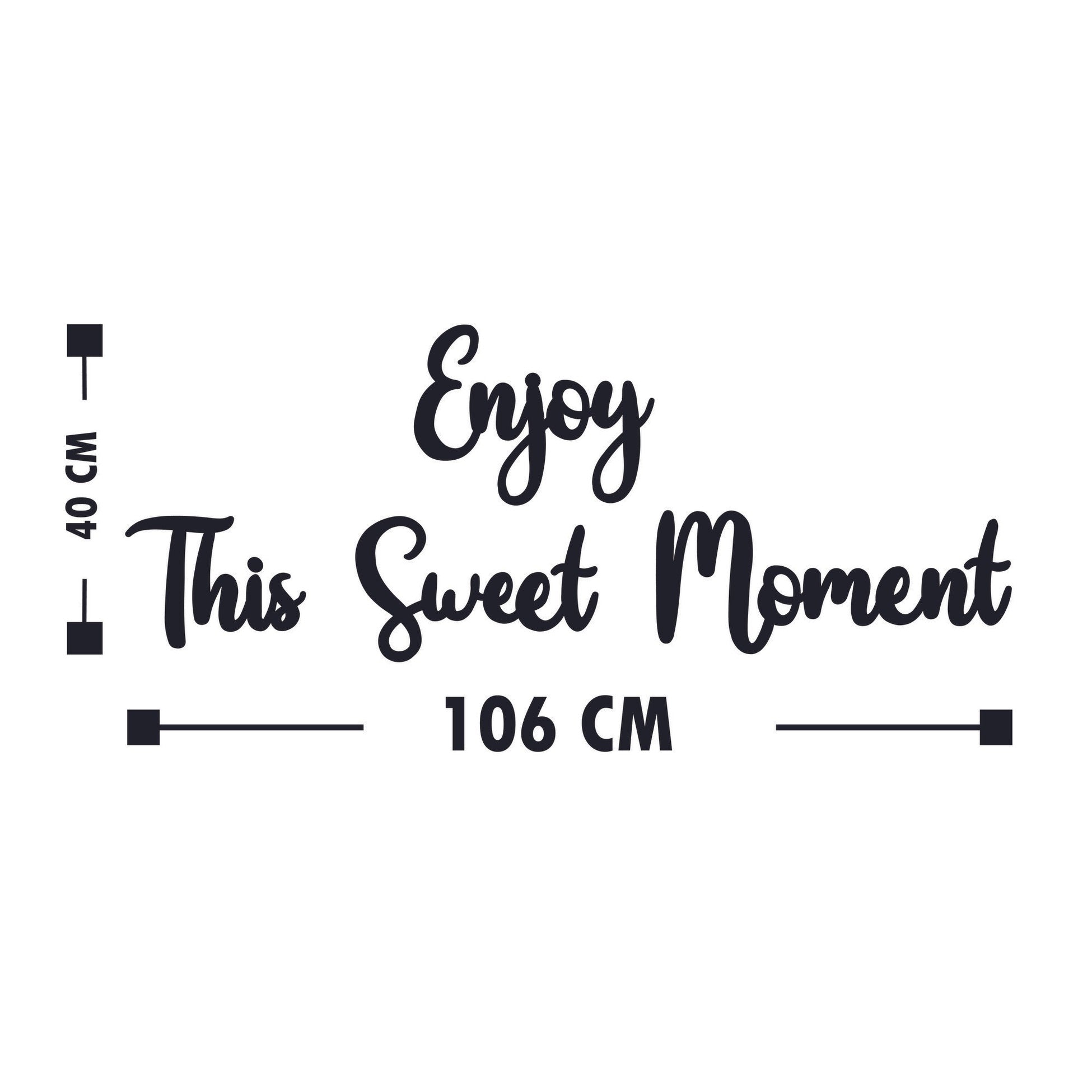Accessoire mural en bois décoratif Enjoy This Sweet Moment