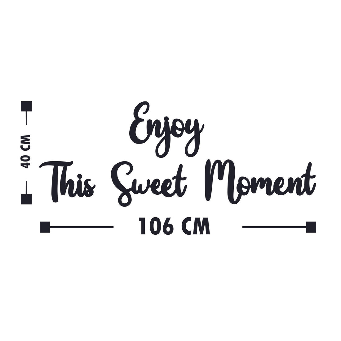 Accessoire mural en bois décoratif Enjoy This Sweet Moment