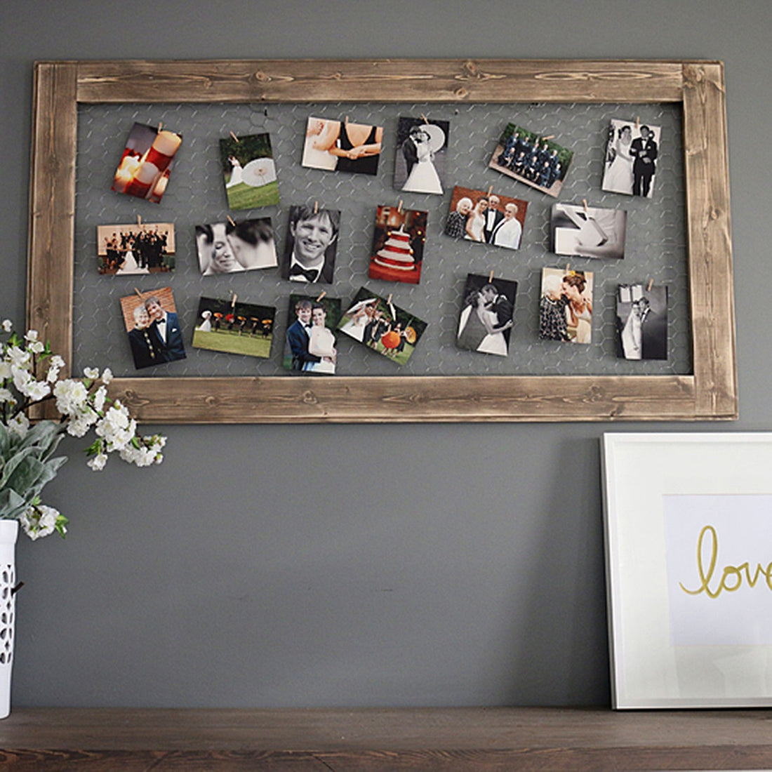 Cintre photo en bois RAF135