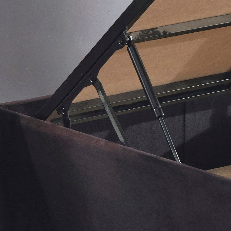 Base de lit double Ela Double - Black (140 x 190)