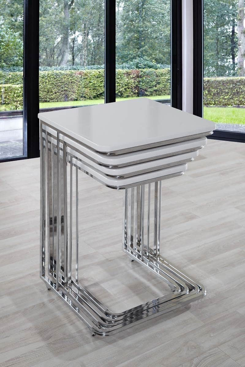 Vegas Table Gigognes Blanc