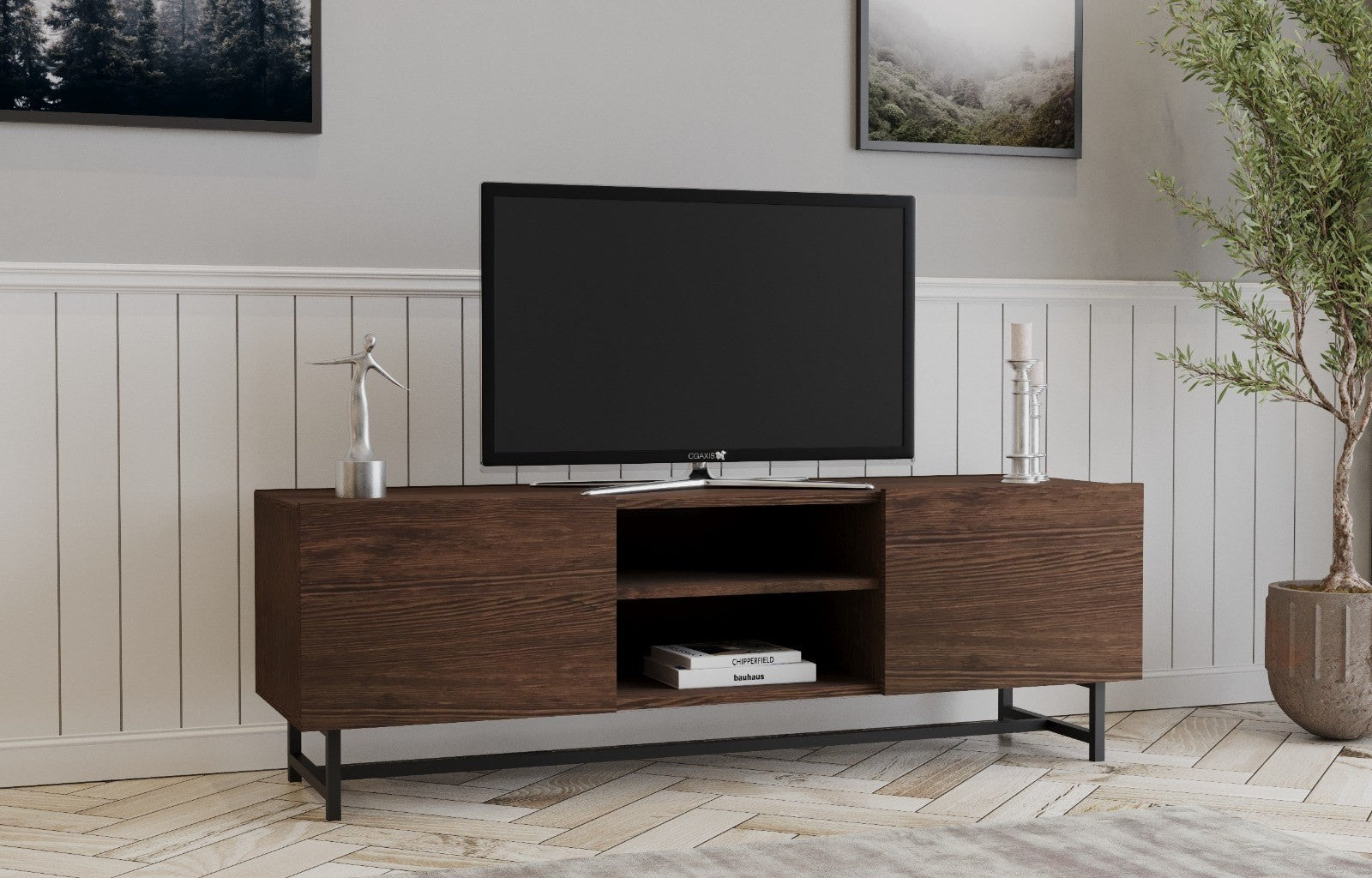 Meuble TV Wood - Walnut