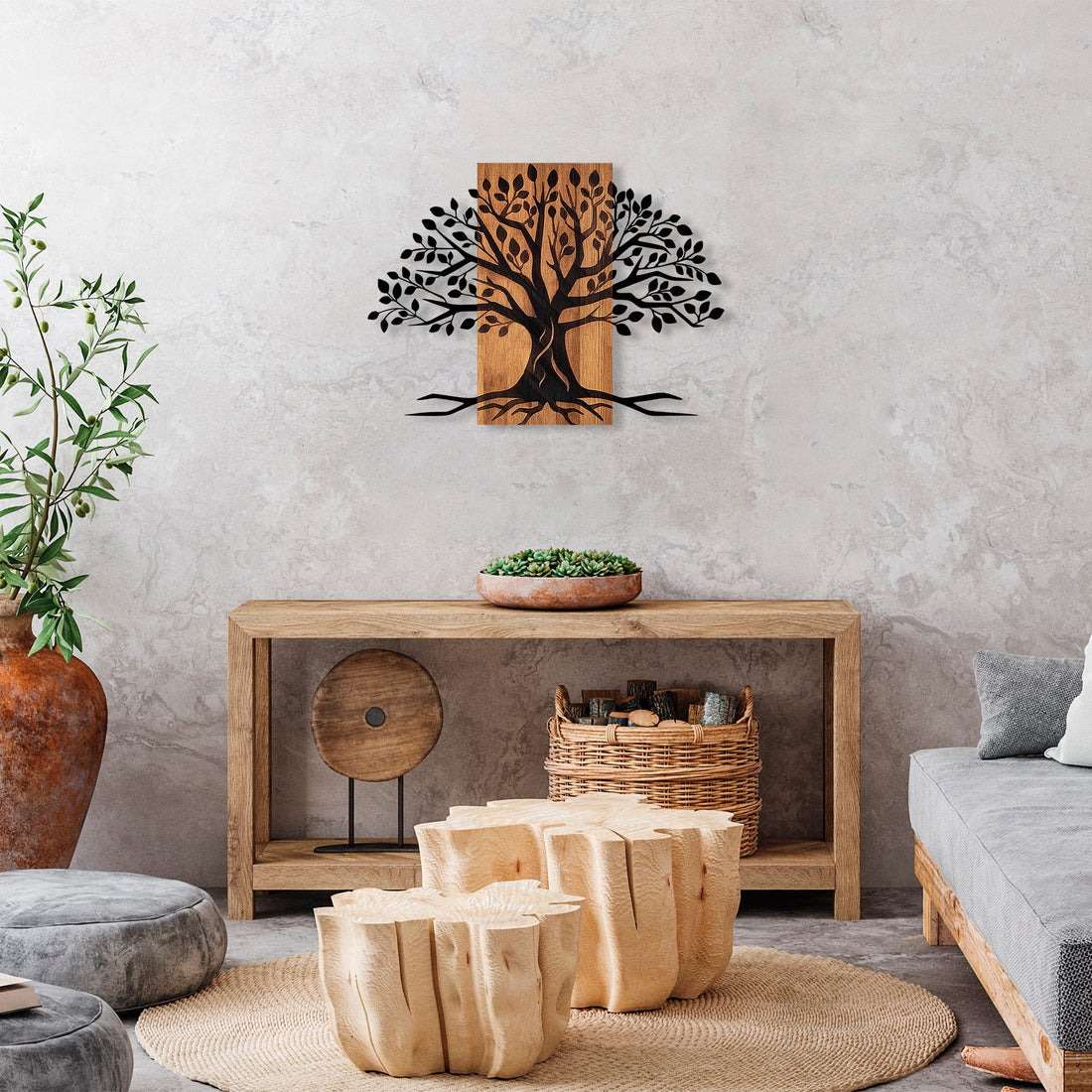 Accessoire mural en bois décoratif Willow - 382