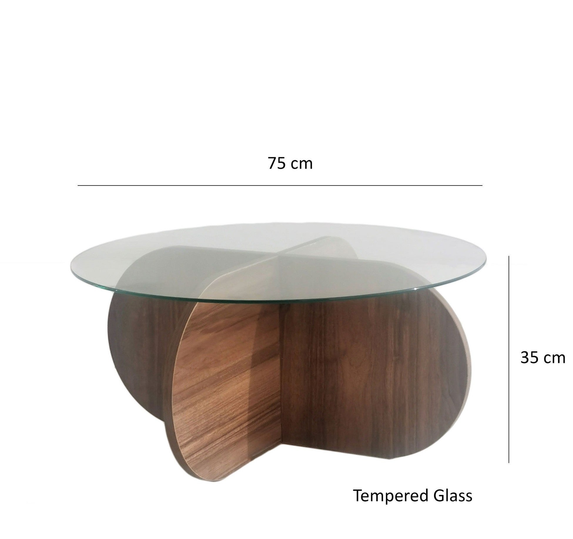 Table basse Bubble - Walnut