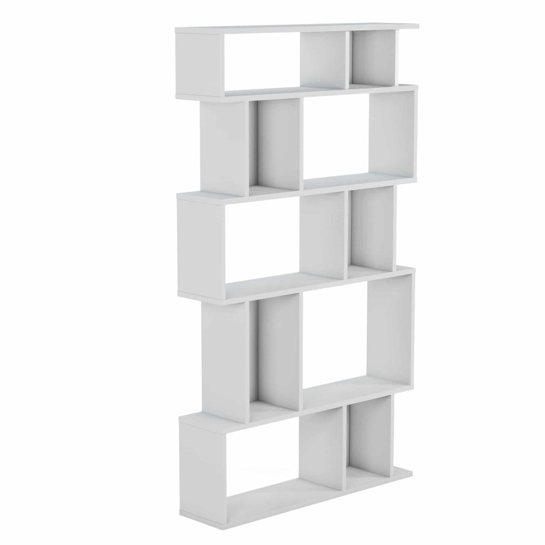Bibliothèque Piramide bianca 5 étagères 90x160h