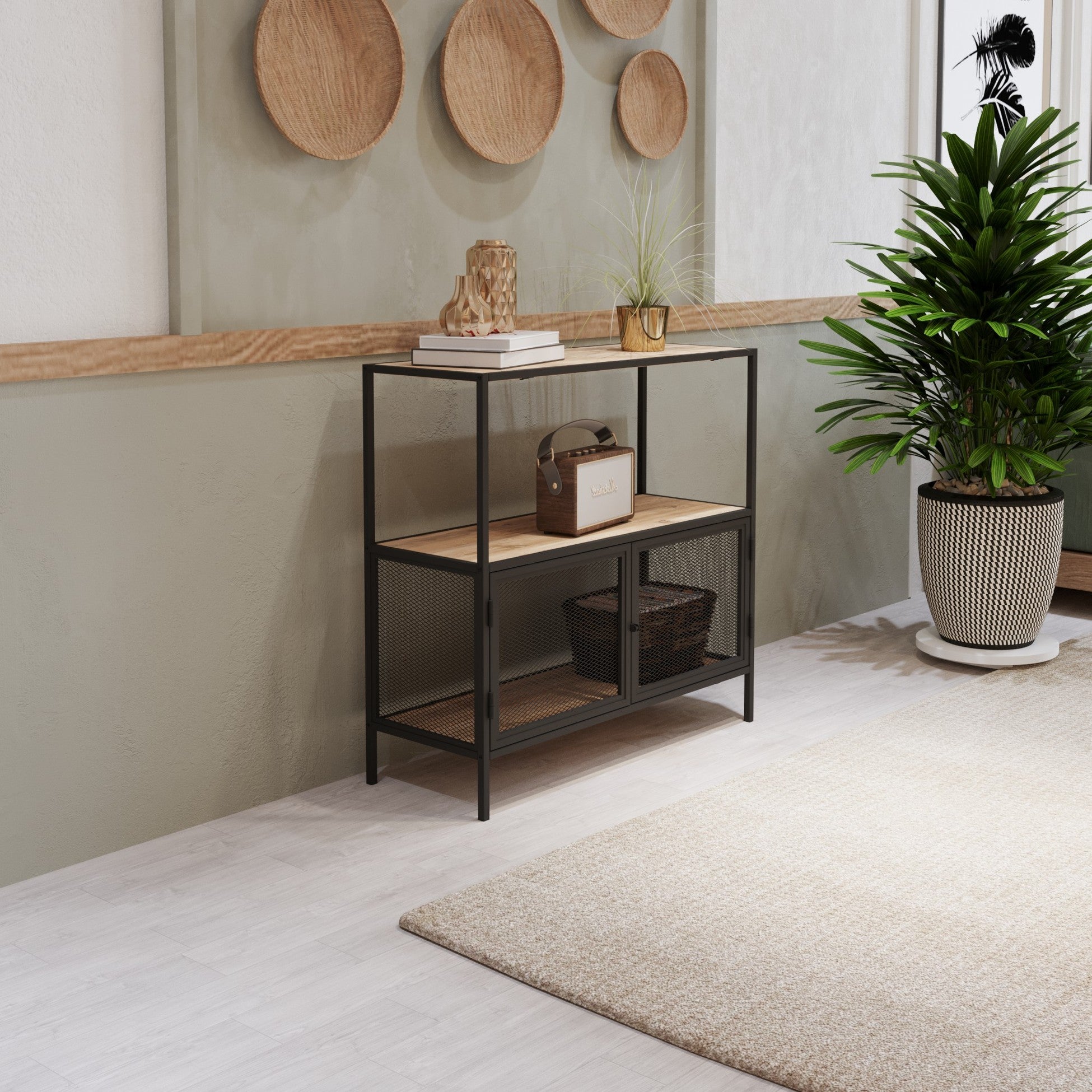 Console Tatu - Black, Oak