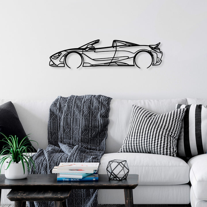 Accessoire mural en métal décoratif McLaren 720S Silhouette
