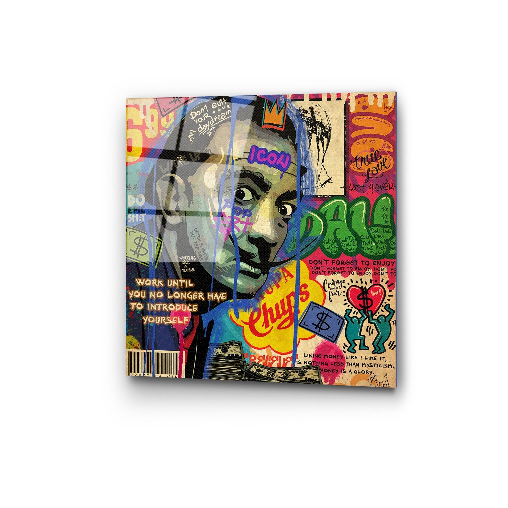 Peinture en verre trempé décoratif UV-817 - 50 x 50