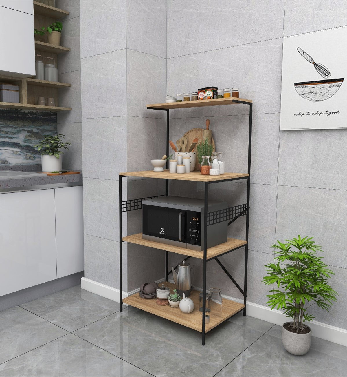 Armoire à plusieurs usage Anemon - Black, Pine