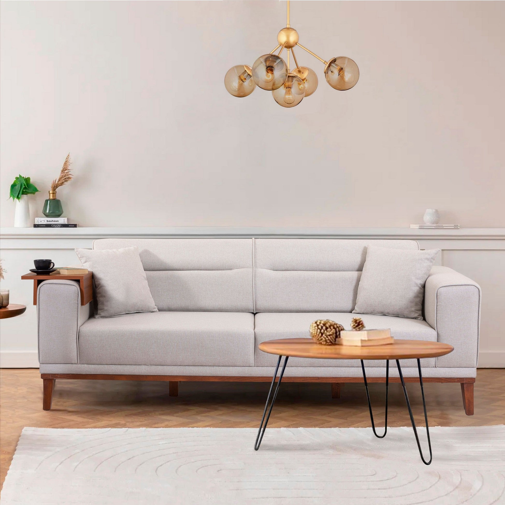 Canapé de 3 places Lionesi - Cream