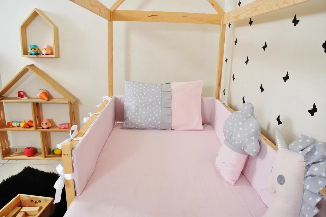 Lit cabane enfant Damla ,bois 90x190cm