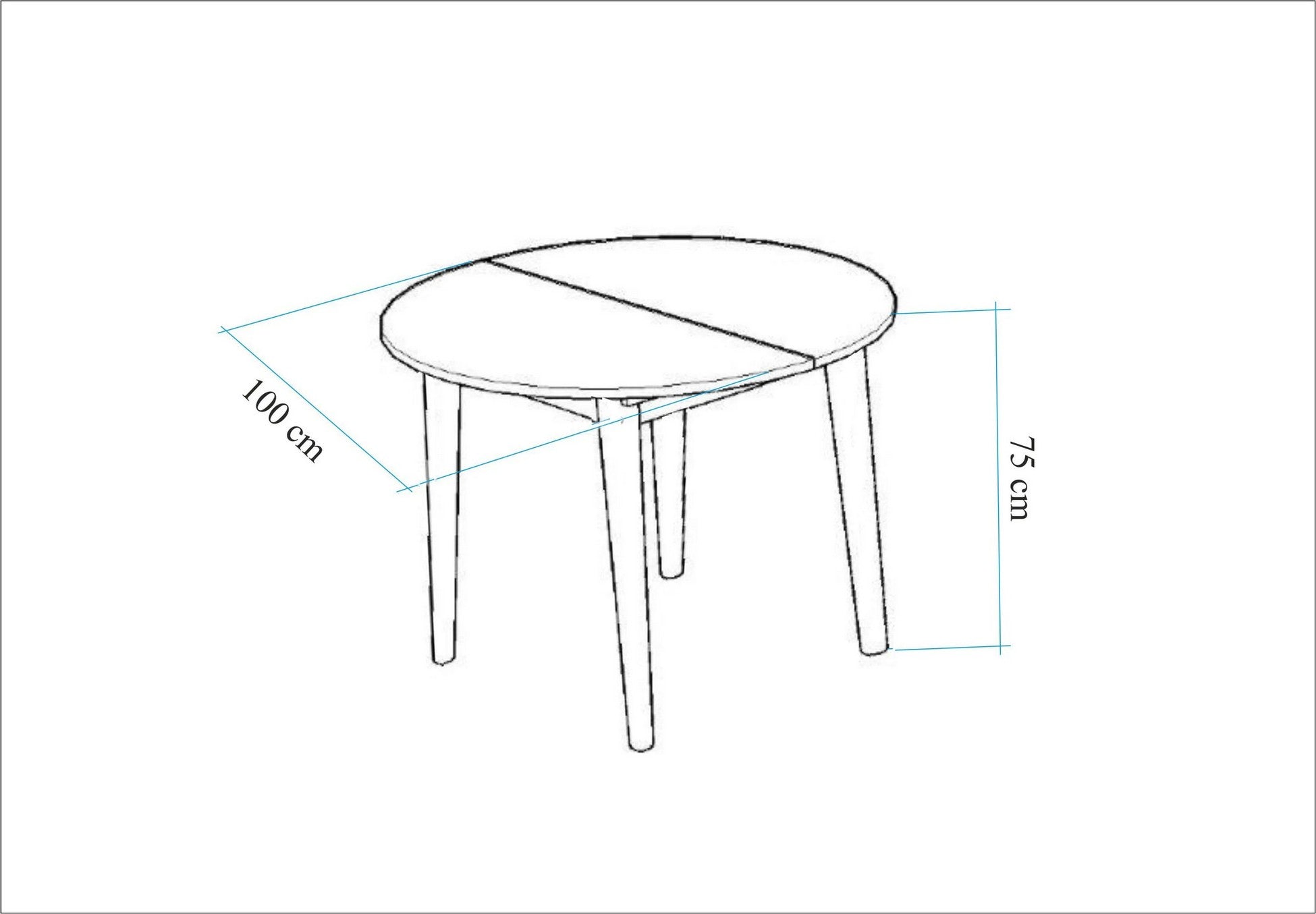 Table à manger extensible Vina 139 - White