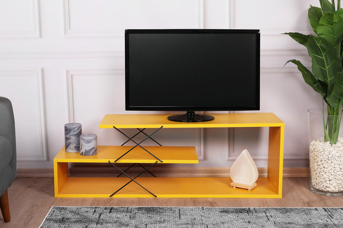 Meuble TV Zigzag - Yellow