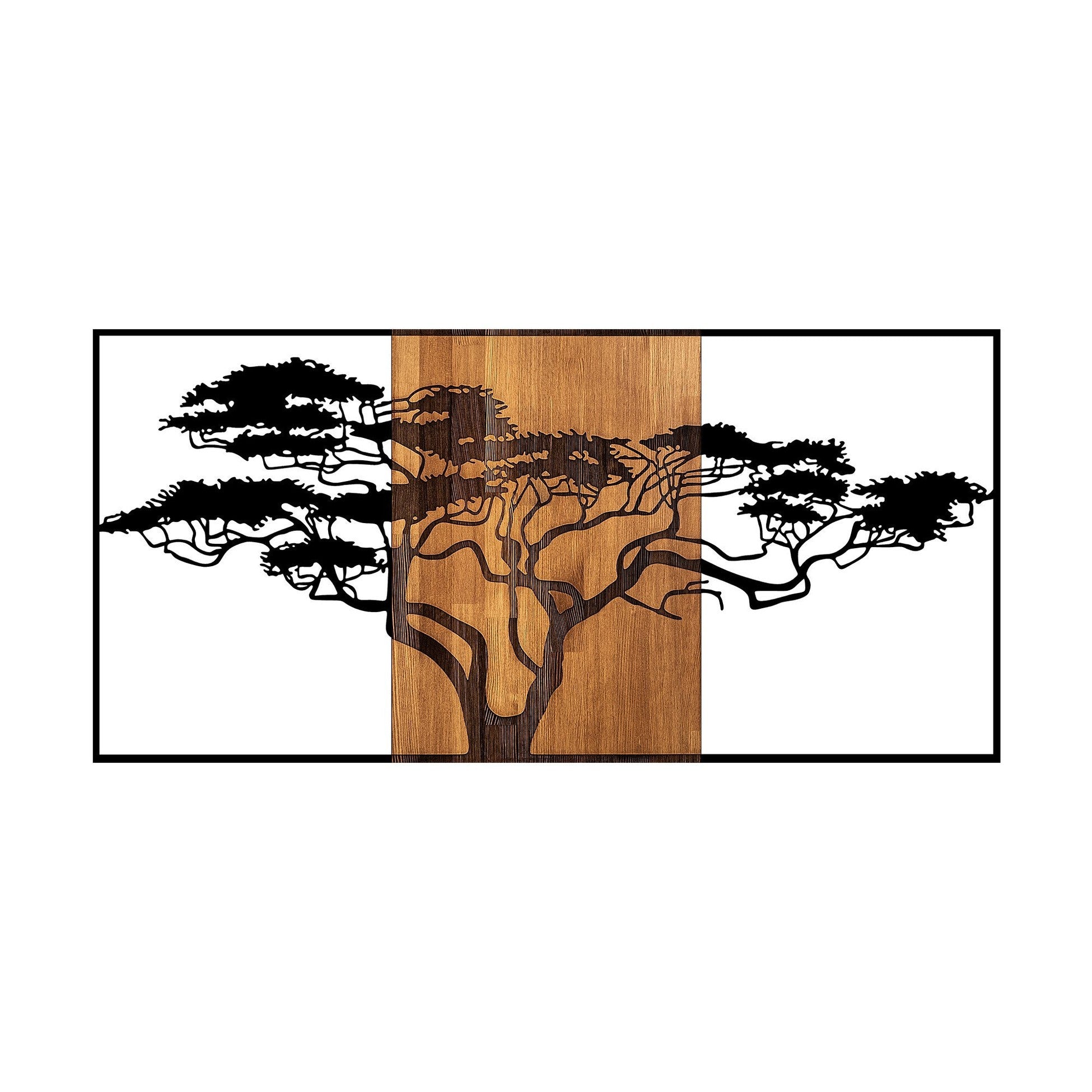Accessoire mural en bois décoratif Acacia Tree - 328