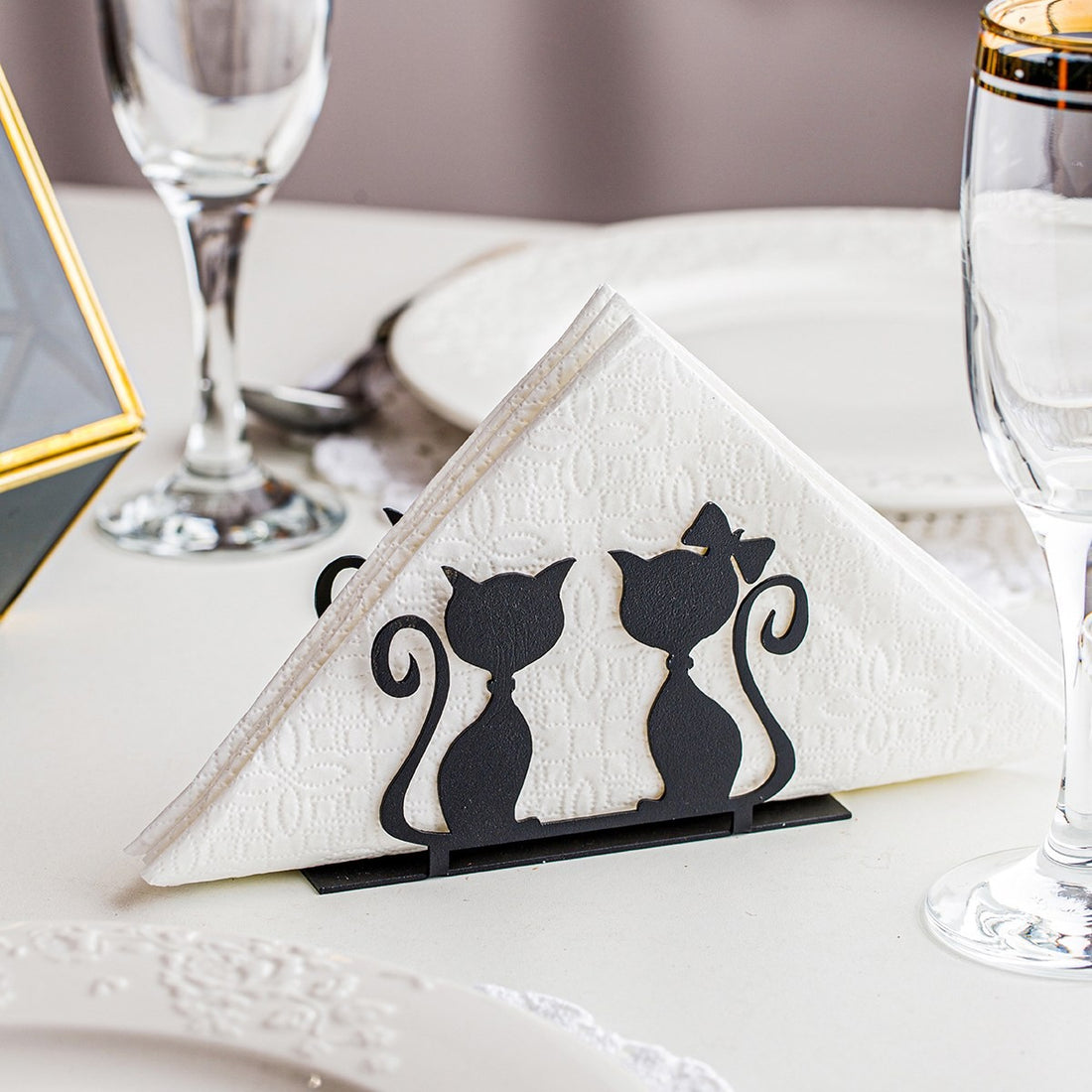 Support de serviette Cats