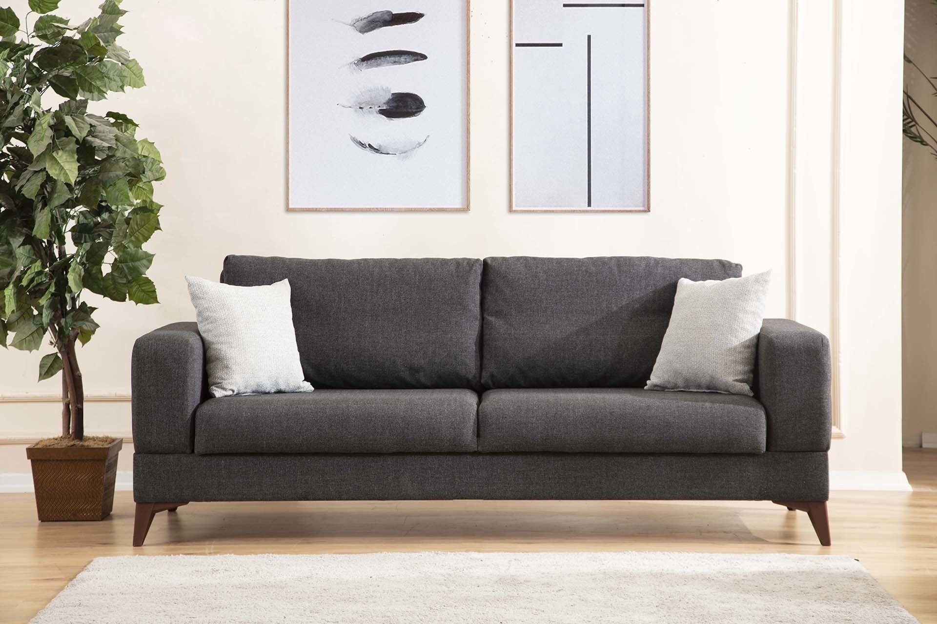 Canapé Minar 3 - Dark Grey, Light Grey