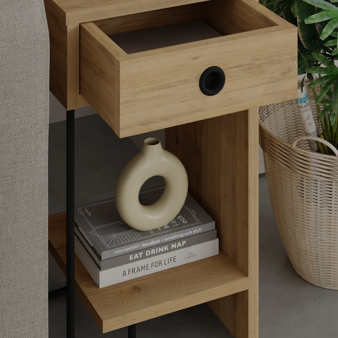 La table de nuit Sirius Right - Oak