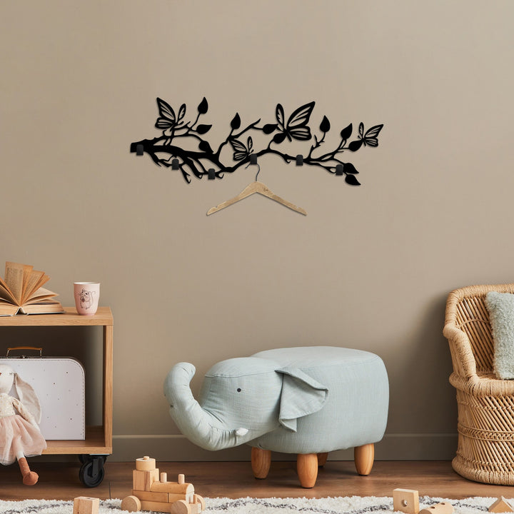 Crochet mural en métal Butterfly World