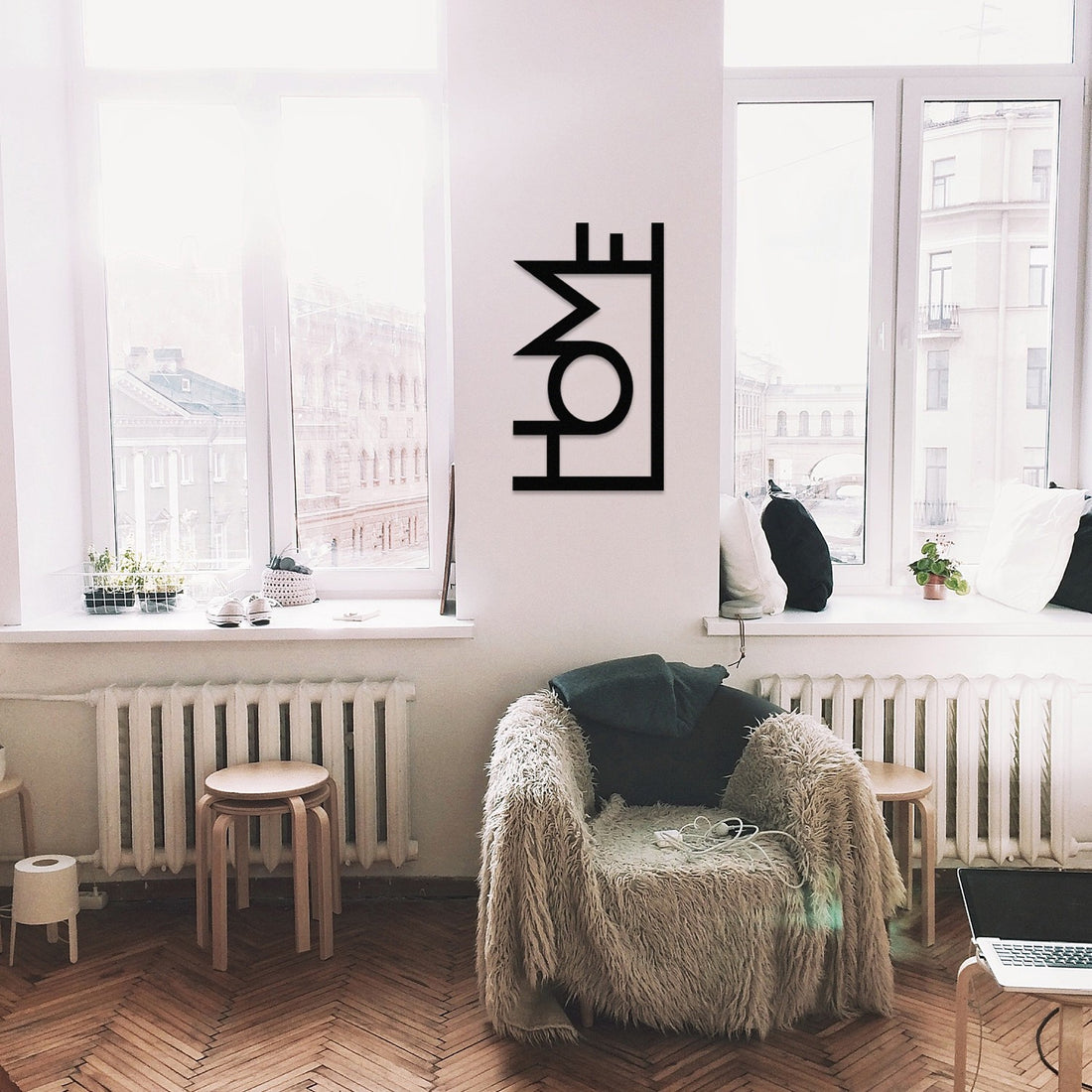 Accessoire mural en métal décoratif Home