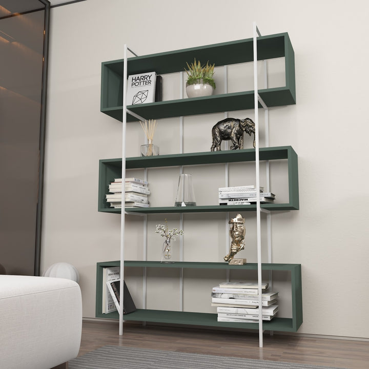 Étagère à livres Bruti - Green, White