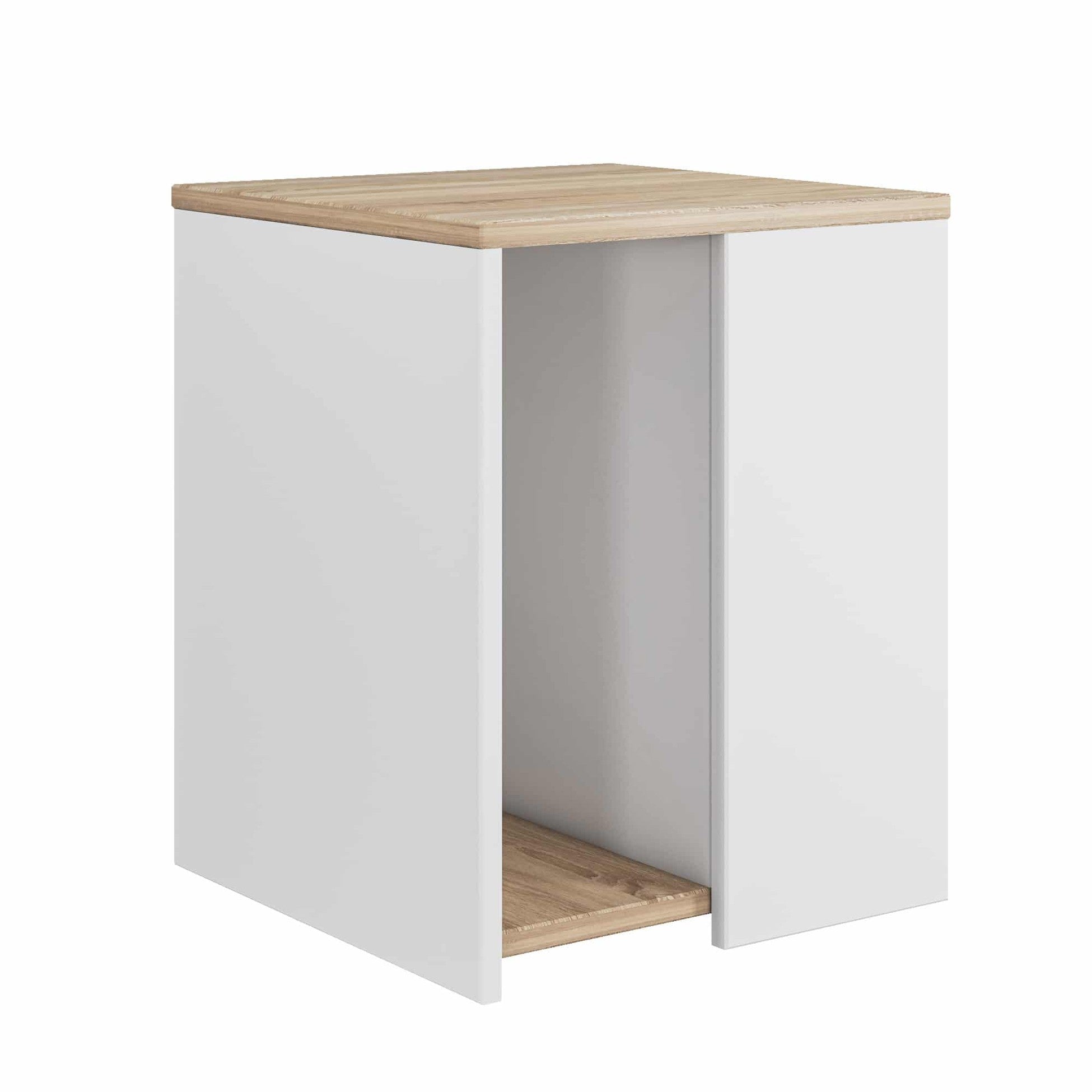 Table d’appoint Rome blanc wallnut