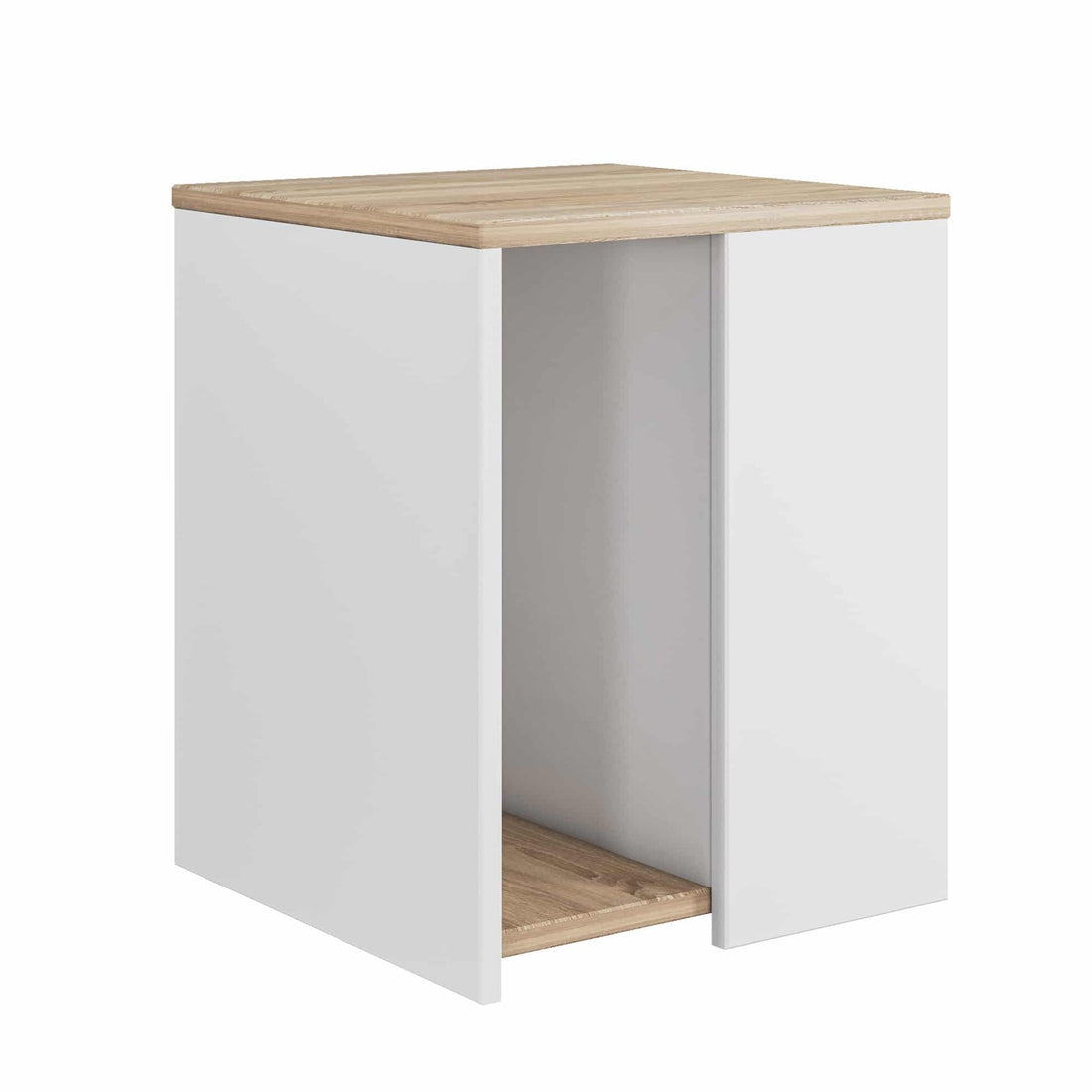 Table d’appoint Rome blanc wallnut
