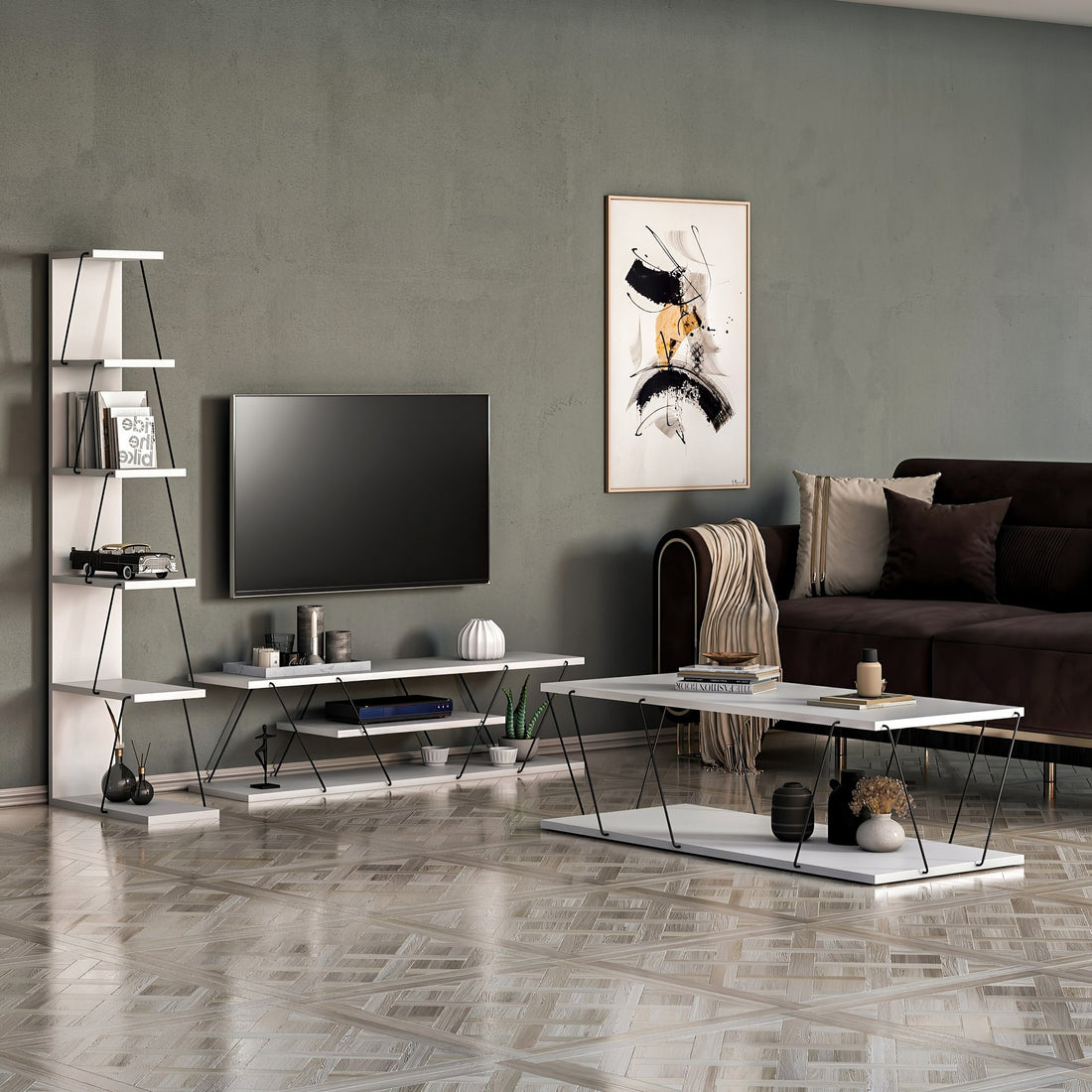 Ensemble de meubles de salon Epsilon - White