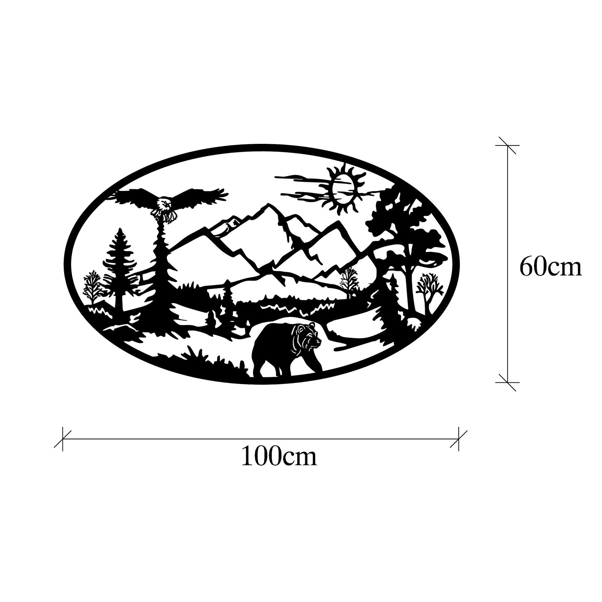 Accessoire mural en métal décoratif Survivor