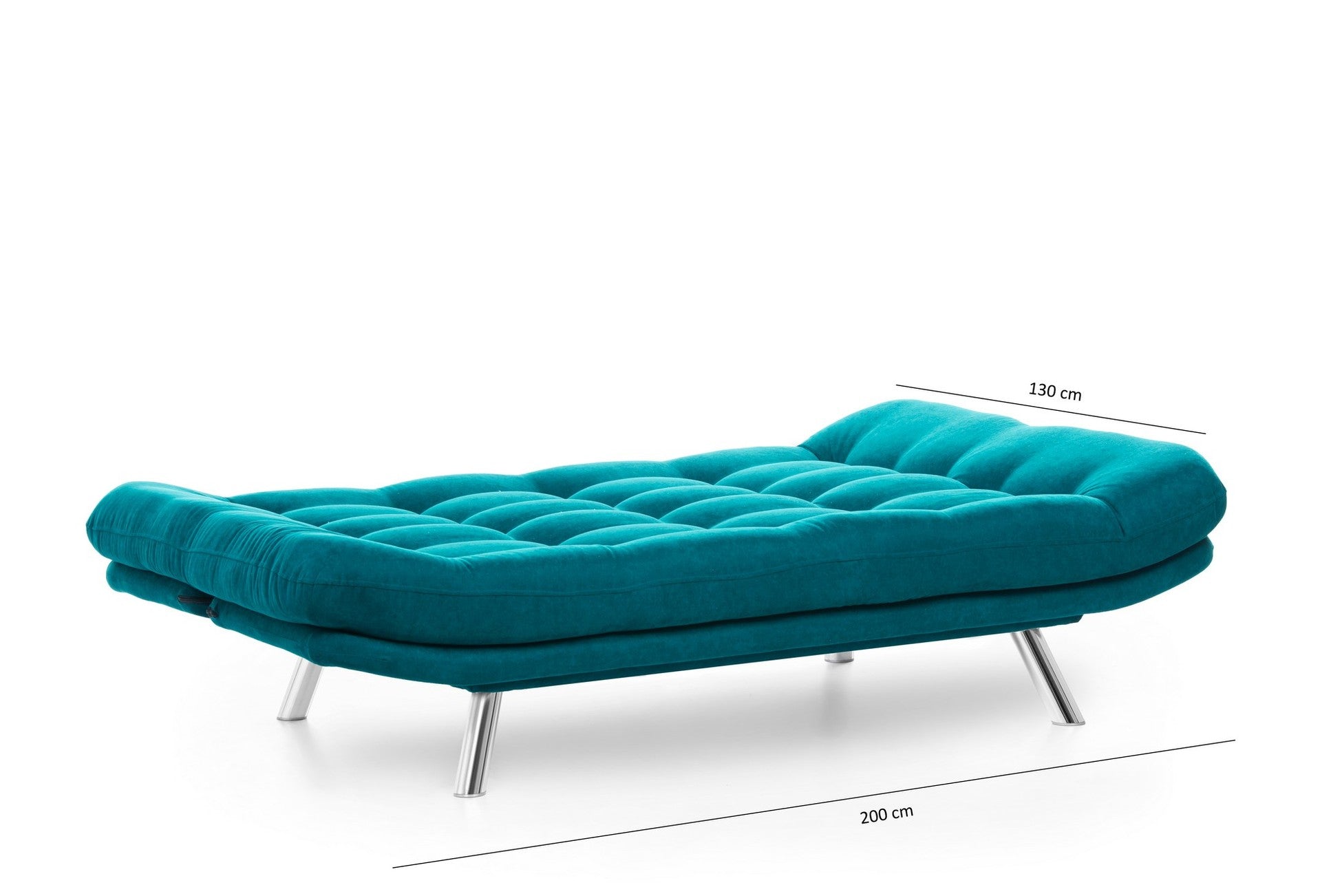 Canapé-lit 3 places Misa Sofabed - Petrol Green