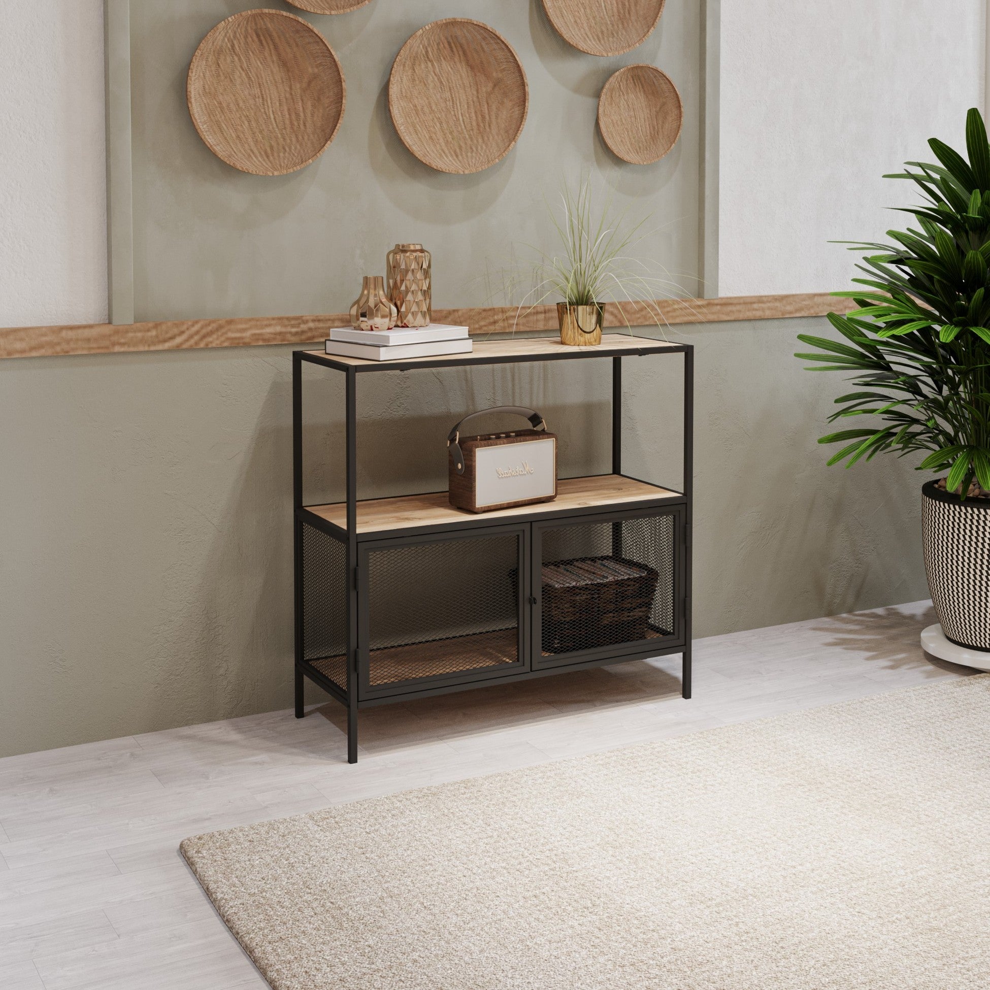 Console Tatu - Black, Oak