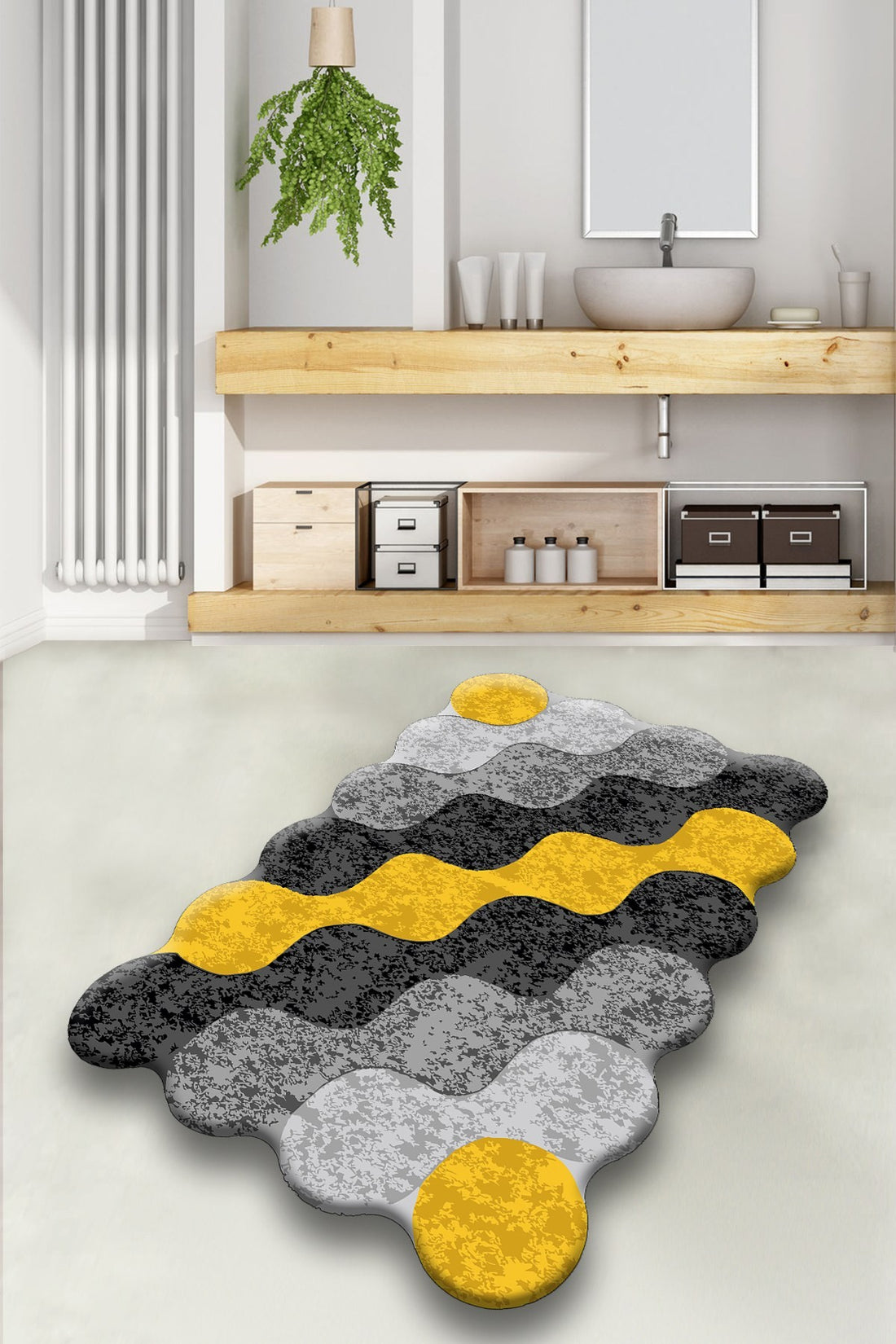 Tapis de bain Circle - Yellow