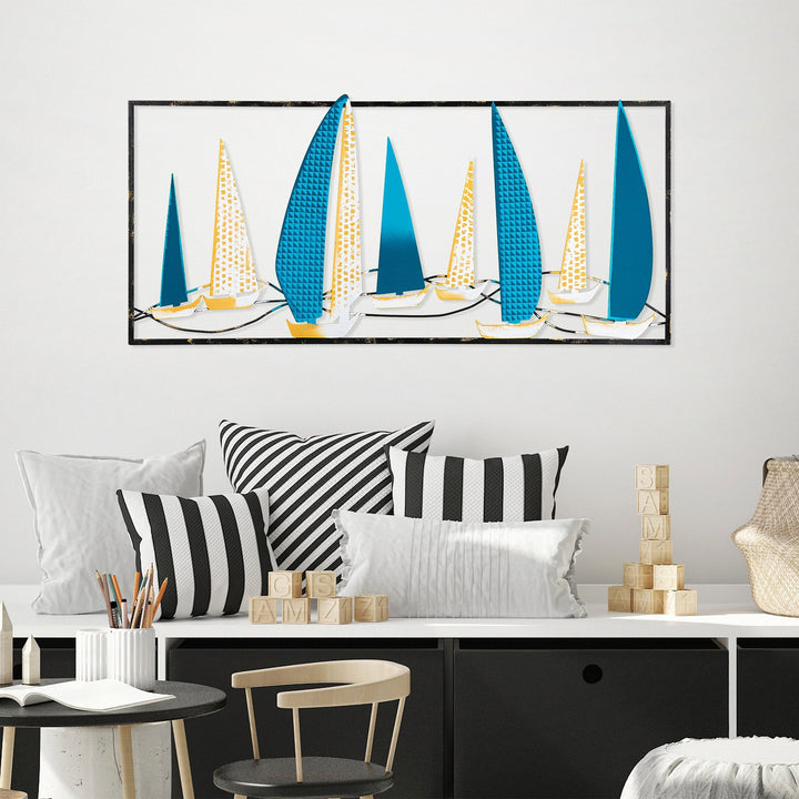 Accessoire mural en métal décoratif Yelkenli 2