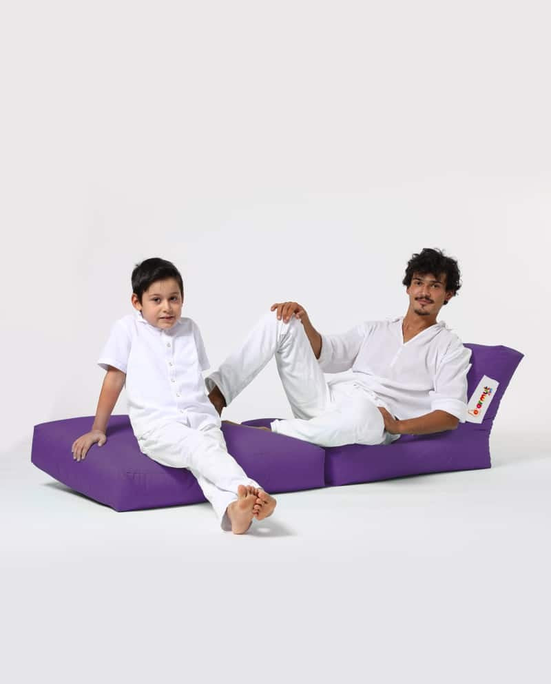 Siesta Pouf convertible / coussin de sol Violet