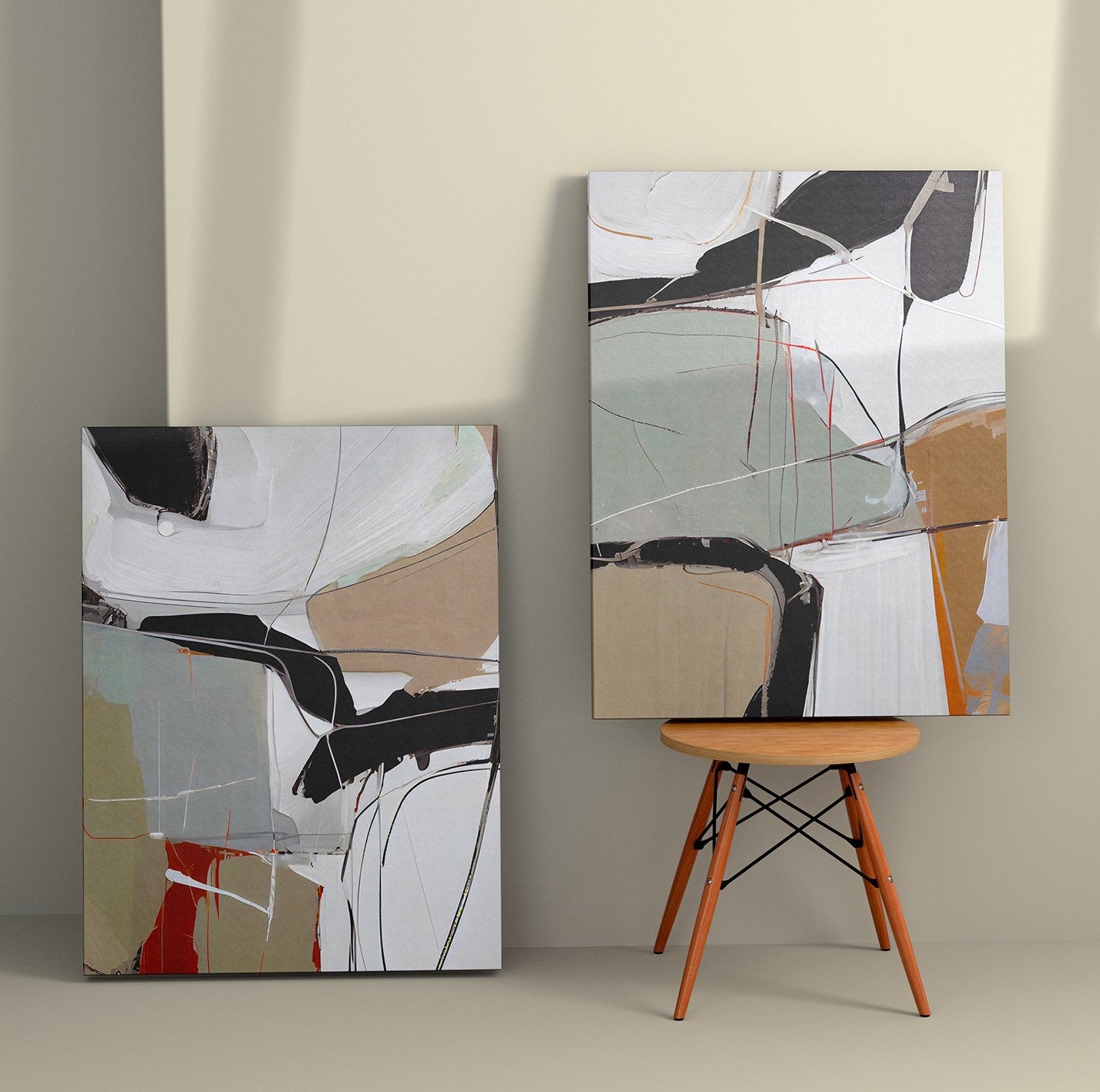 Peinture décorative en toile (2 pièces) 2KNV4346 - 50 x 70