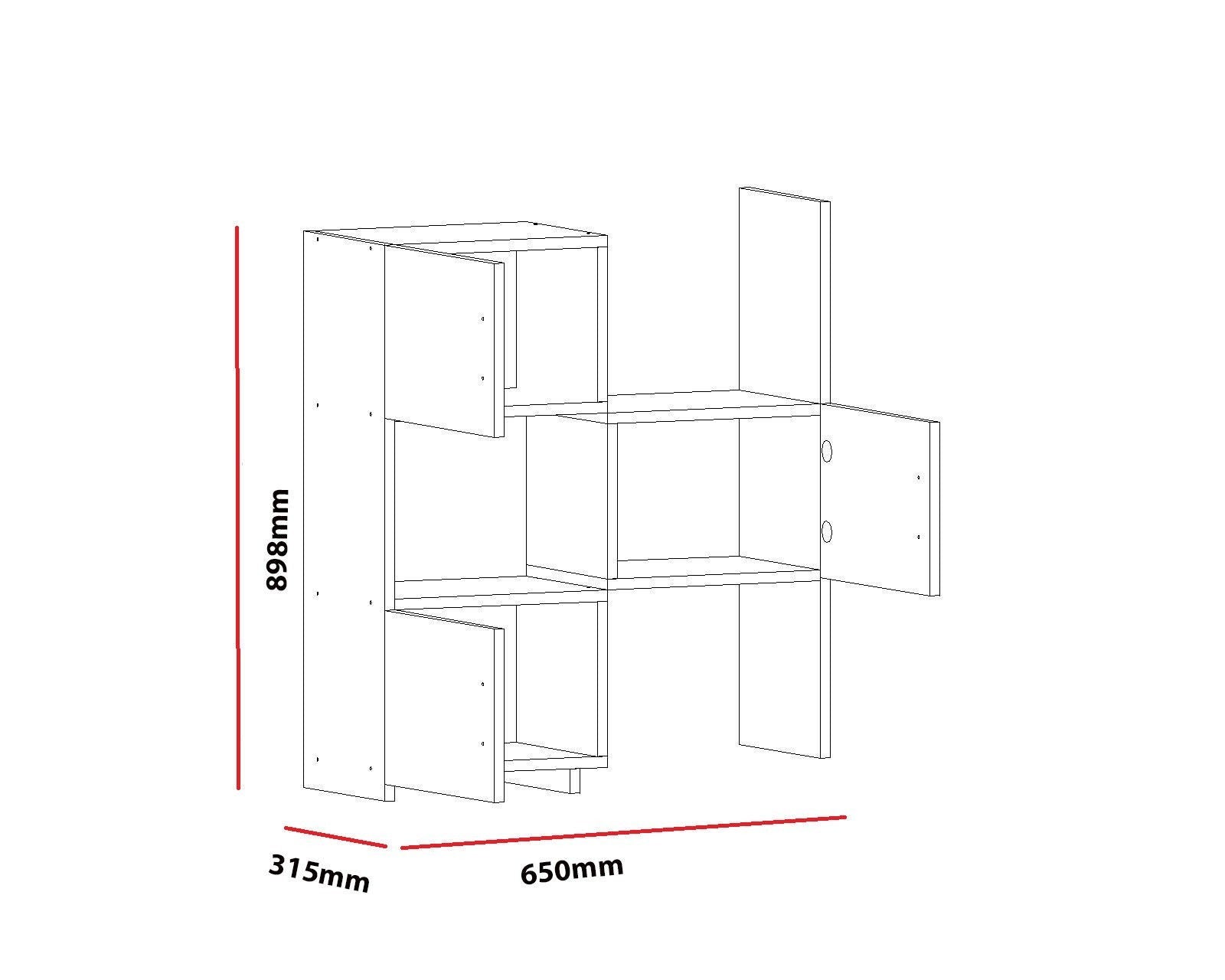 Armoire polyvalente Anna - White