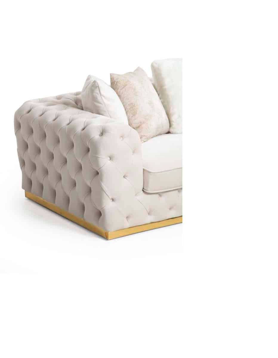 Selva Canapé Blanc 3 Places