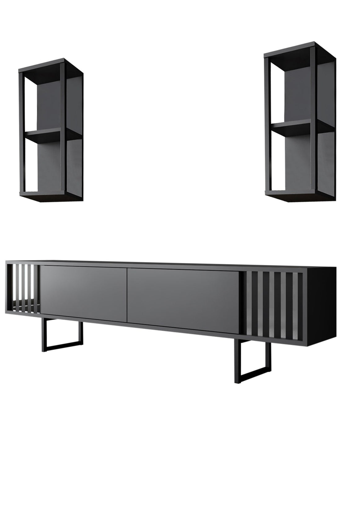 Ensemble de meubles de salon Chrome Line Set - Anthracite, Black