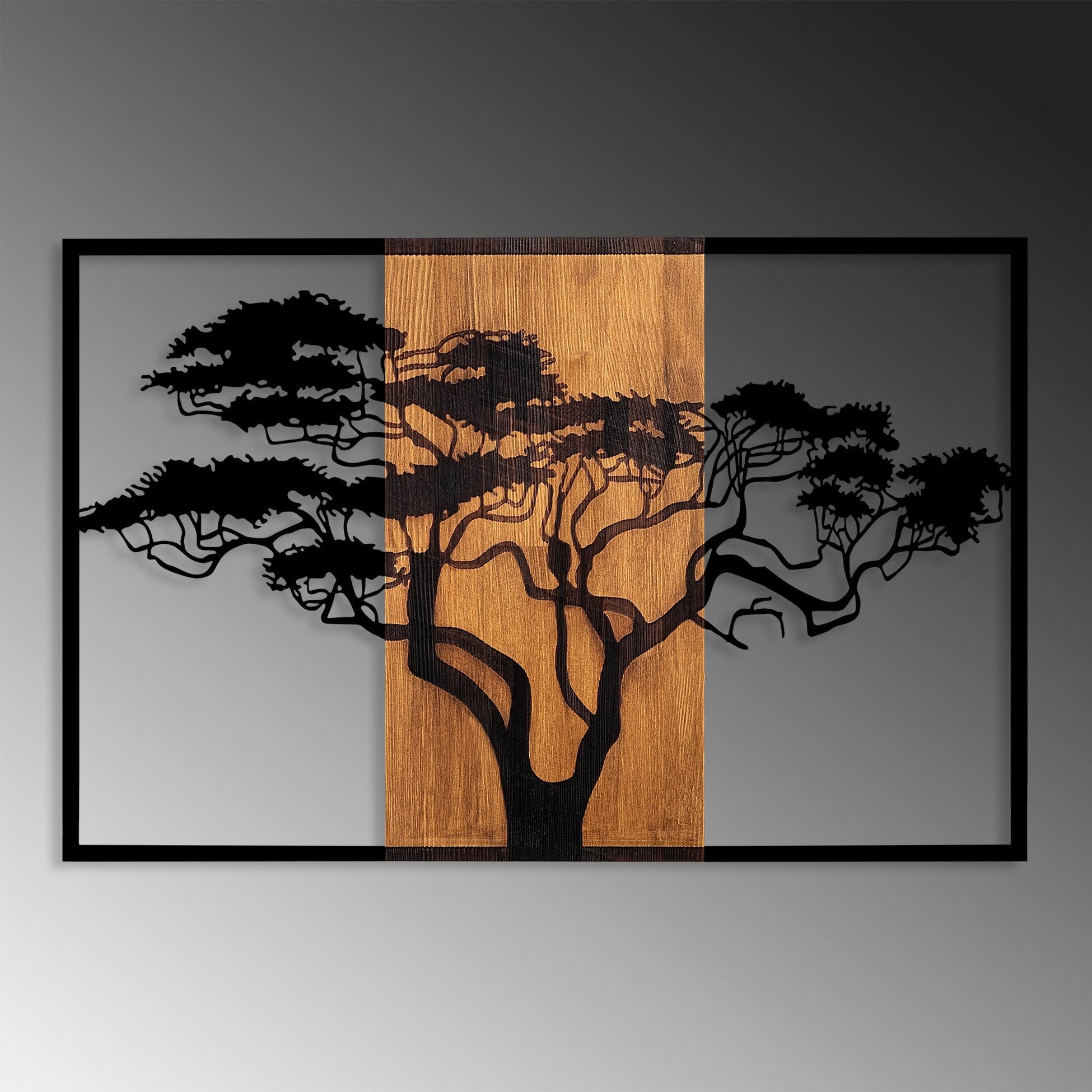 Accessoire mural en bois décoratif Acacia Tree - 388