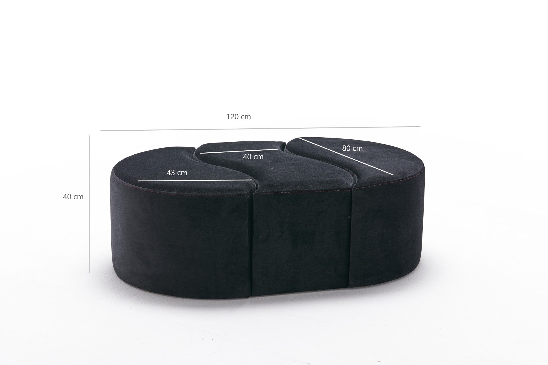 Pouf Alya Puf - Black
